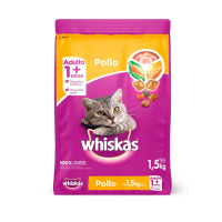 Whiskas alimento para gato adulto pollo y leche 1.5 Kg
