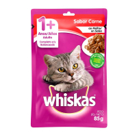 Whiskas alimento húmedo para gato adulto carne sobre 85 g