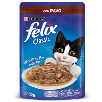 Comida Húmeda Felix Classic para Gatos sabor a Pavo por 85 g