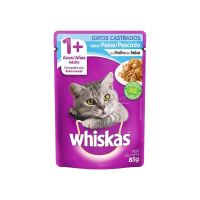Whiskas alimento húmedo para gato adulto castrado carne sobre 85 g