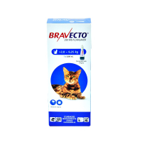 Bravecto Antiparasitario Spot on Gatos de 2.8 a 6.2 Kg Pipeta 250 mg