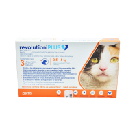 Revolution Plus en Caja 3 Tubos por 0.5 ml para gatos (Hasta 2.5 - 5 Kg)