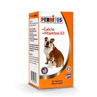 Suplemento Vitaminico Perritos Calcio + Vitamina D3 por 60 tabletas