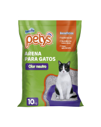 Arena para gatos Petys Olor Neutro por 10 Kg
