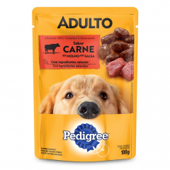 Pedigree alimento húmedo para perro adulto carne sobre 100 g