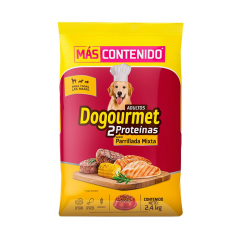 Concentrado Dogourmet parrillada mixta por 2 Kg + Extracontenido por 400 g