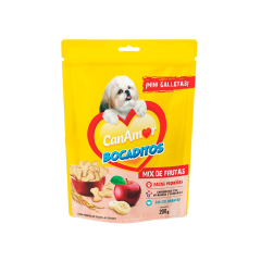Bocaditos CanAmor Mini Galletas Mix de Frutas para perro de Raza Pequeña 200 g