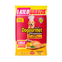 Concentrado Dogourmet para perro adulto Salmón y Carne a la Plancha 9 Kg