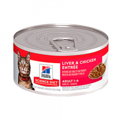 Hills Feline Liver & Chicken para Adulto Lata 5.5 Oz