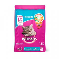 Whiskas alimento para gato adulto pescado 1.5 Kg