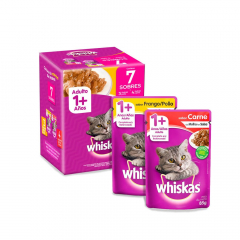 Whiskas pack adulto 7 sobres