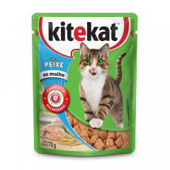 Kitekat alimento húmedo gato sabor pescado sobre 70 g