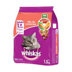 Whiskas Mix de Proteínas 1.5 Kg