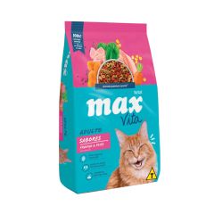 Max Vita para gatos Adultos Sabores Frango & Peixe 1 Kg
