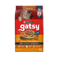 Gatsy Concentrado para gatos de 17 Kg sabor a Carne y Pollo a la marinera