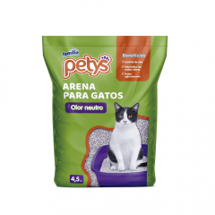 Arena para gatos Petys Olor Neutro por 4.5 Kg