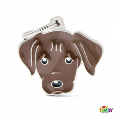 Placa para Mascota Labrador Chocolate MF31 Chocolate