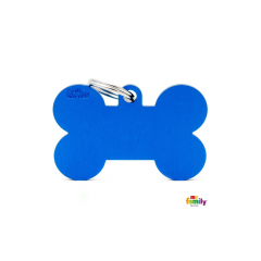 Placa para Mascotas Hueso Azul MFXL01