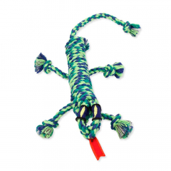 Juguete Perro Snakebiter Iguana Trenzada Mediana