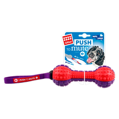 Juguete Gigwi para perro Push To Mute Pesa Color Rojo Morado 6182
