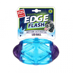 Pelota Perro Edge Flash Led Rugby Azul TPR 8222