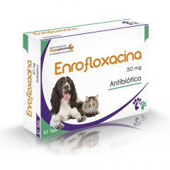 Enrofloxacina de 50 mg por 10 Tabletas
