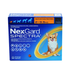 Nexgard Spectra Antiparasitario interno y externo para perros de 2 a 3.5 Kg