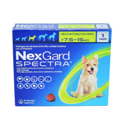 NexGard Spectra Antipulgas para Perros de 7.5 a 15 Kg