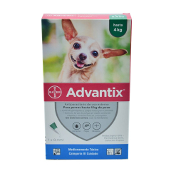 Advantix Antiparasitario para perros (hasta 4 kg) Pipeta por 0.4 ml