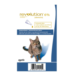 Revolution 6% Antiparasitario para gatos de 2.6 a 7.5 Kg