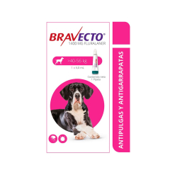 Bravecto️ Antiparasitario Spot on Perros de 40 a 56 Kg Solución tópica 1400 mg