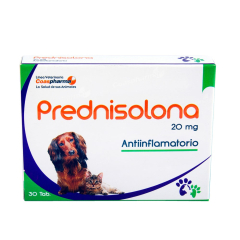 Prednisolona 20 mg por 30 Tabletas