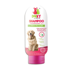 Shampoo para Perros. Pelo Claro. Dinky. 250 ml