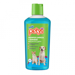 Shampoo Petys de 235 ml para Perros y Gatos Limpieza y Suavidad
