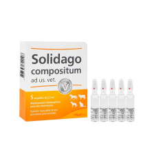 Solidago Compositum Ad Us Vet Inyectable en caja x 5 ampollas 2.2ml