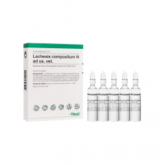 Lachesis Compositum N Ad Us Vet Inyectable en caja x 5 ampollas 5ml