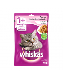 Whiskas alimento húmedo para gato adulto salmón sobre 85 g