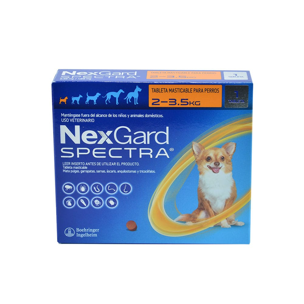 NexGard Spectra® Antipulgas Perros de 2 a 3.5 Kg